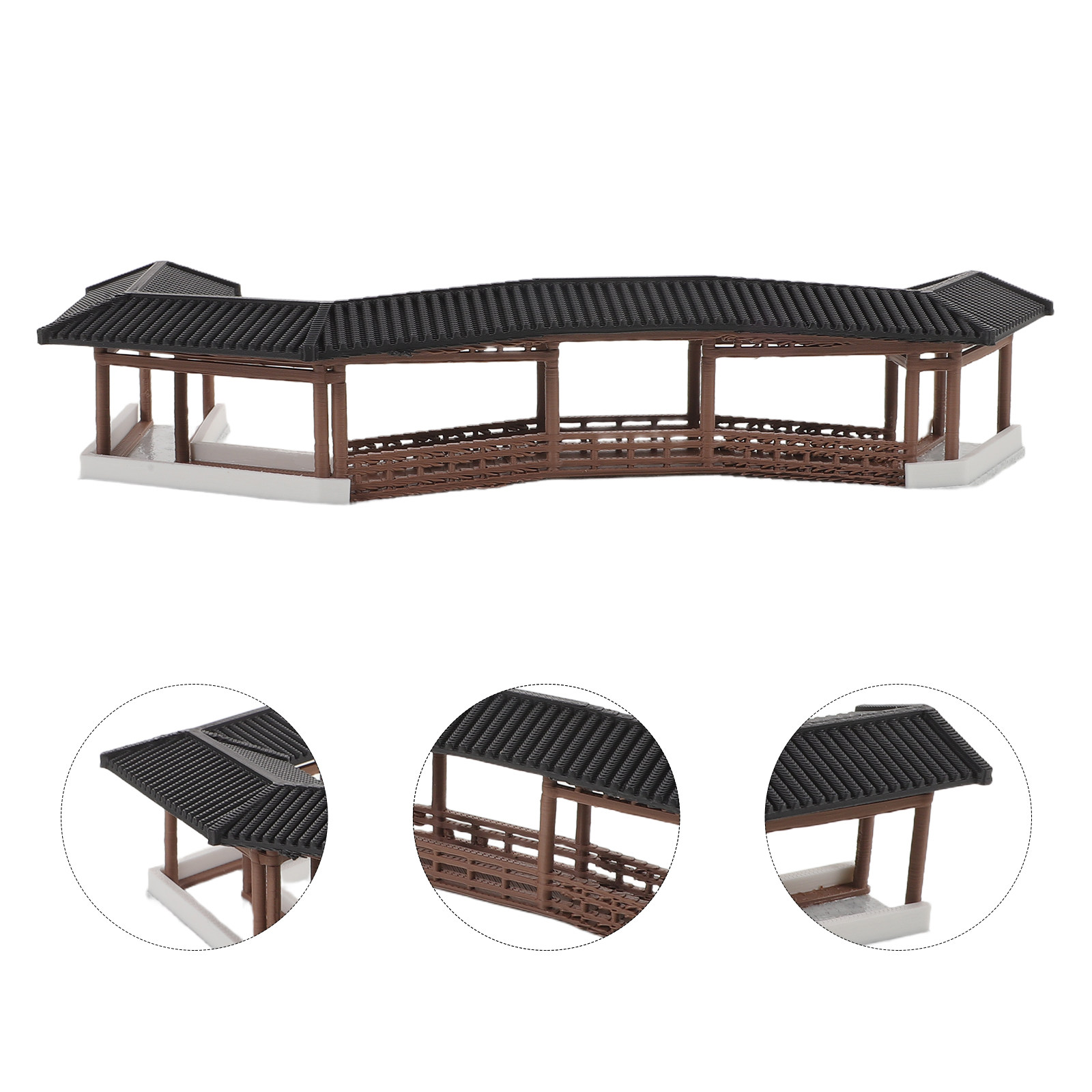 Us Bonsai Garden - Miniature Bridge Ancient Style Plastic Micro