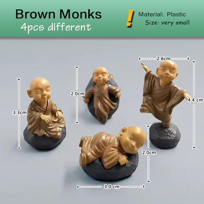 4pcs Chinese Kongfu Monk Minia - Japan Bonsai Garden review and price