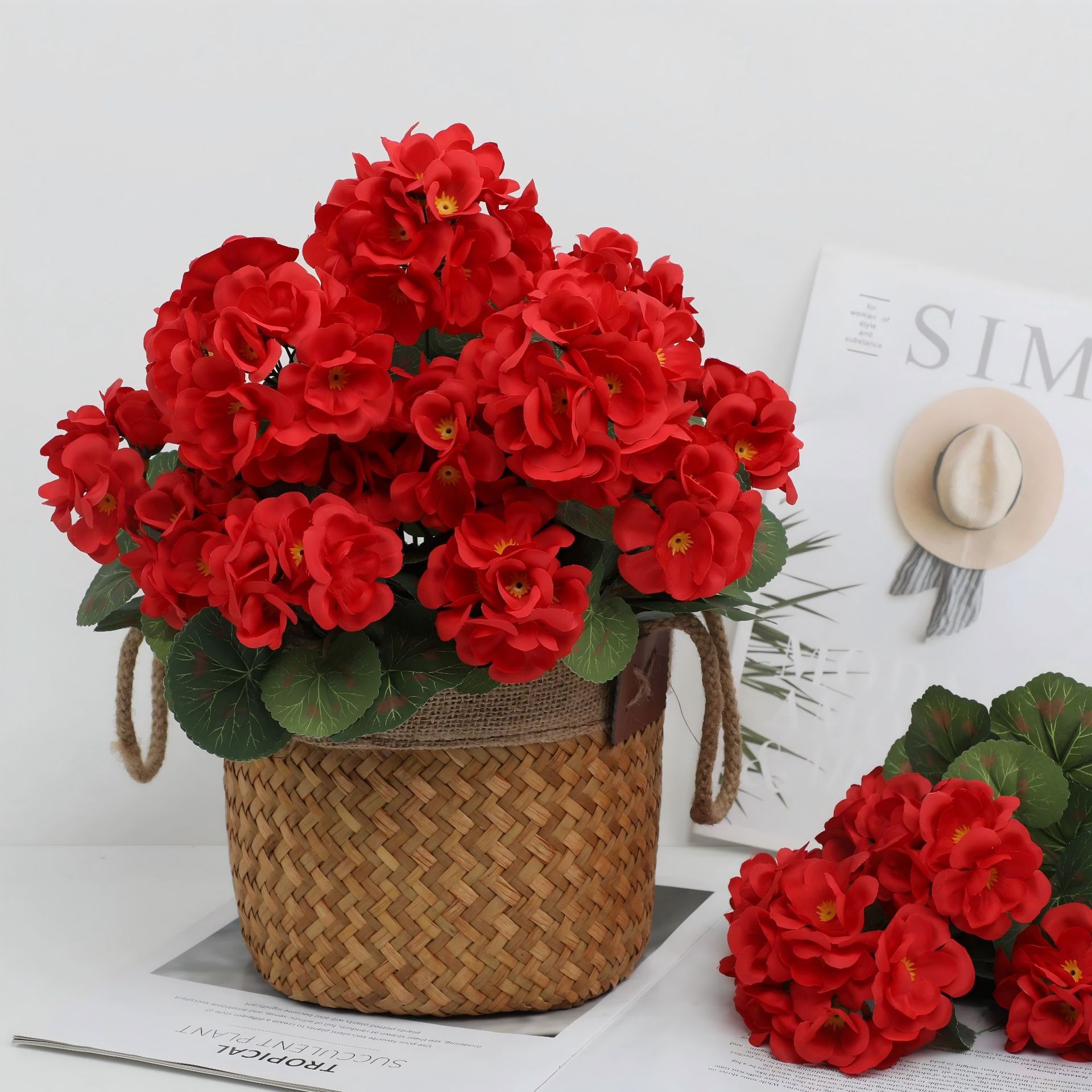 1/3PC Artificial Flower Begoni - Bonsai Garden Festival review and price