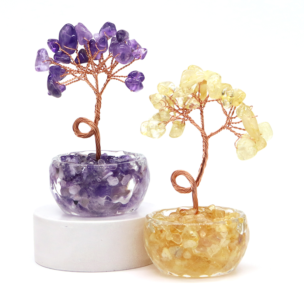 Natural Gemstone Crystal Lucky - Bonsai Rock Garden review and price