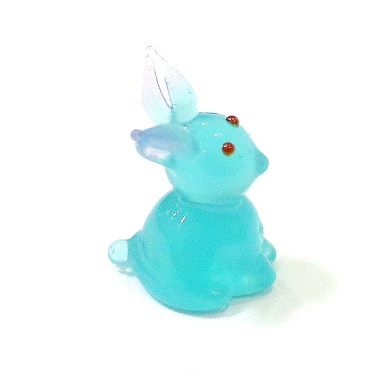 2pcs Mini Glass Bunny Figurine - Japan Bonsai Garden review and price