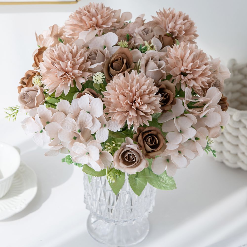 Artificial Flowers Silk Rose H - Bonsai Garden Festival review and price