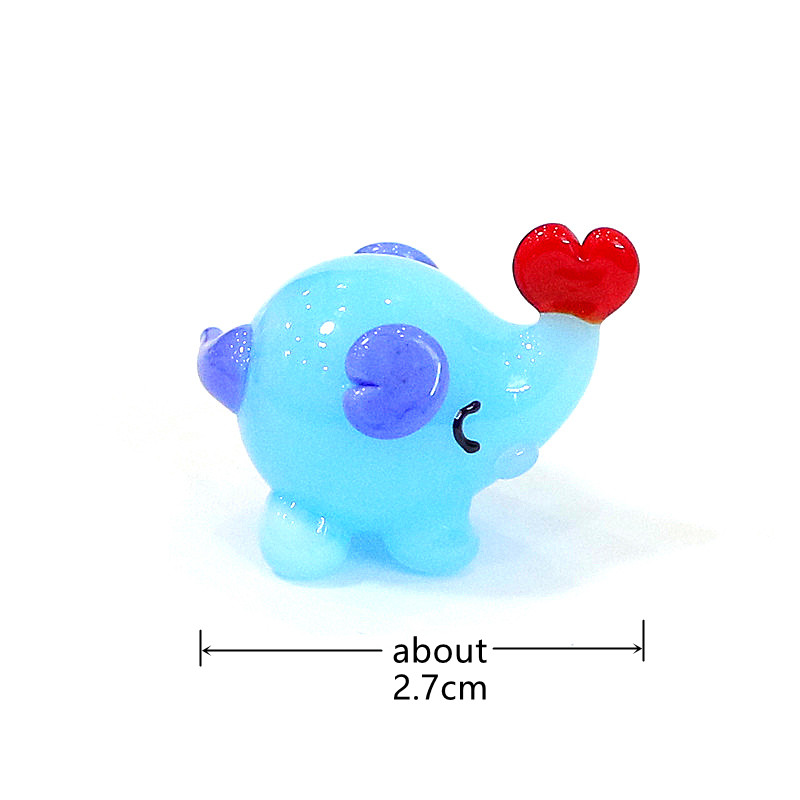 Cute Mini Glass Elephant Figur - Japan Bonsai Garden review and price